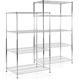 Casa Pura Heavy-Duty Storage Shelf - Decorative Wire Shelf - Metal Shelf