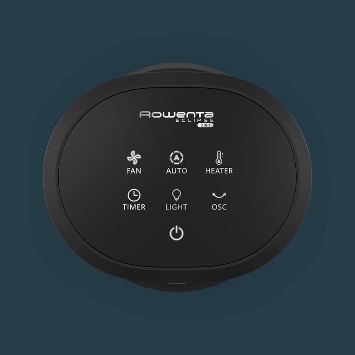 Rowenta Eclipse QU5030: Вентилятор-повітряочисник 3-в-1 | Rowenta | Повітряочисник, Вентилятор, Обігрівач | 12 швидкостей, Таймер, Дистанційне керування | Антрацит