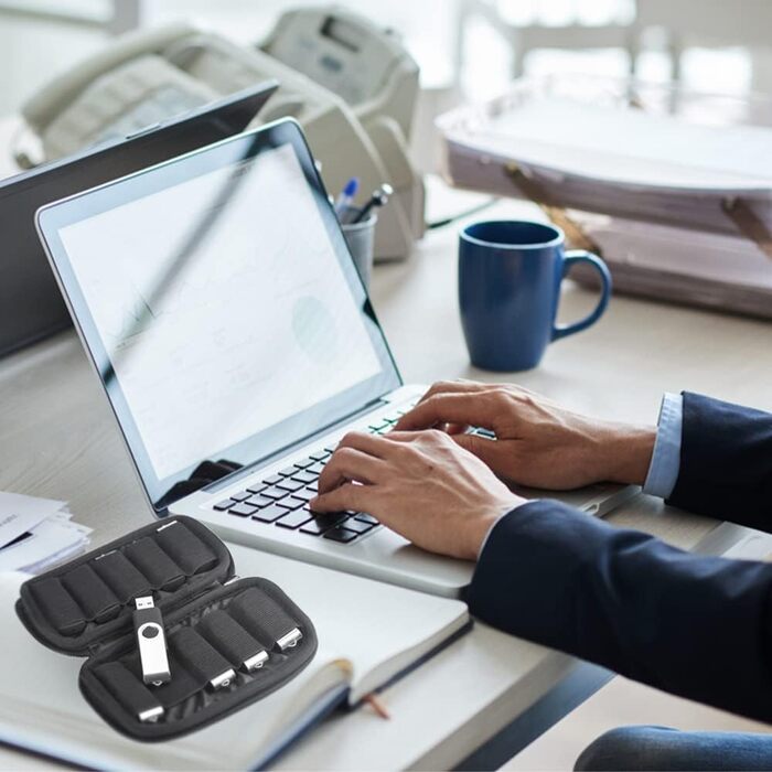 Органайзер для USB-накопичувачів JBOS: кейс на 20 відсіків для USB-флешок, USB-стиків, флеш-пам'яті