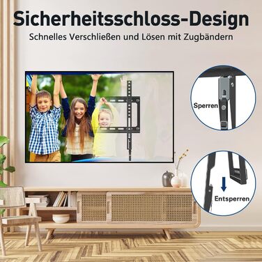 Кріплення для телевізора Mounting Dream MD2361-K-03: жорстке кріплення для LED, LCD, OLED, Plasma TV 66-140 см (26-55 дюймів) з VESA 50x50-400x400mm, до 45,5 кг
