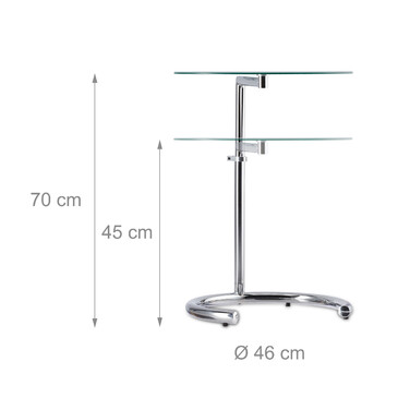 Relaxdays Adjustable Height Coffee Table