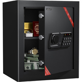 КABISAFE: Сейф для дому з кодовим замком, 45L, з полицею та сигналізацією