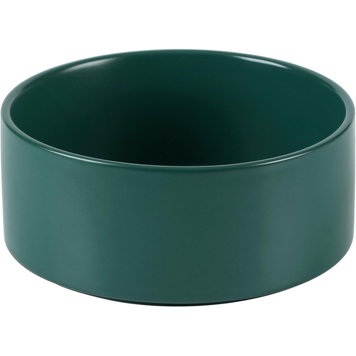 Керамічна годівниця для собак 21 см з неслизьким покриттям - 1,8 л, зелена миска для корму та води