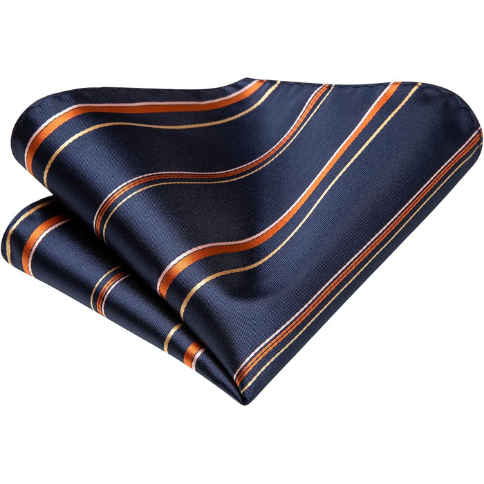 Набір краваток для чоловіків Hi-Tie: 4 шт. (рожевий, синій, чорний, темно-синій, золотий)