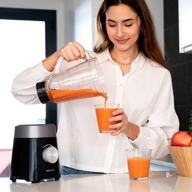 Cecotec Power Black Titanium 1300Max Stand Mixer - 1300W, 1.5L, 2 Speed, Titanium Blades, Pulse Function