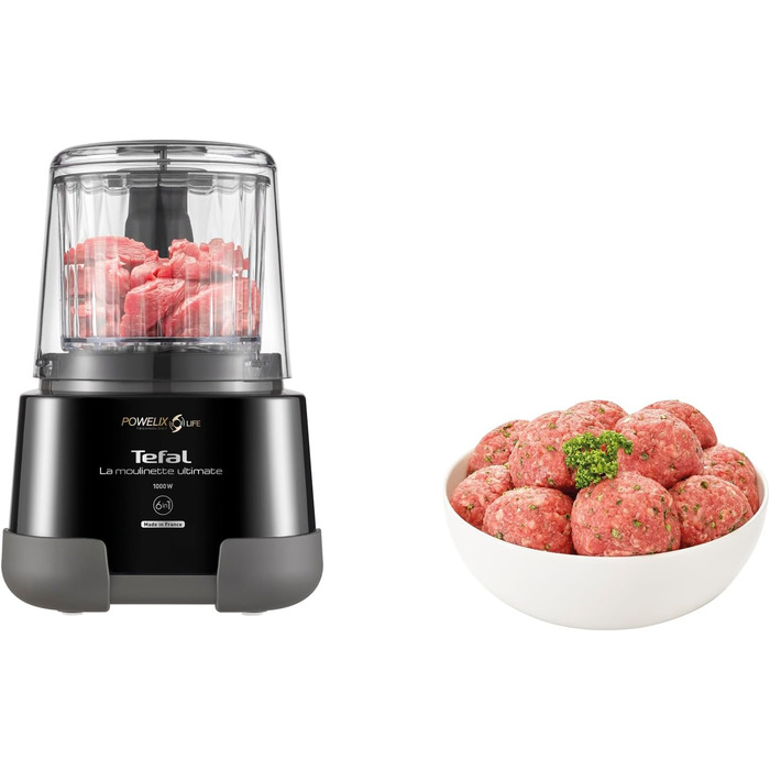 Подрібнювач кухонний Moulinex La Moulinette Ultimate 1000 Вт, 5 функцій, чорний (DP810810)