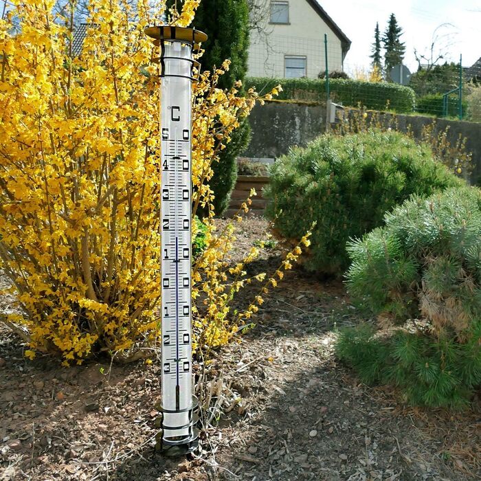 TFA Dostmann Jumbo Analog Garden Thermometer, 12.2002, with Ground Spike, black