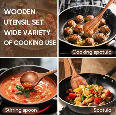 Набір дерев'яних лопаток для кухні Spardar (7 шт.)