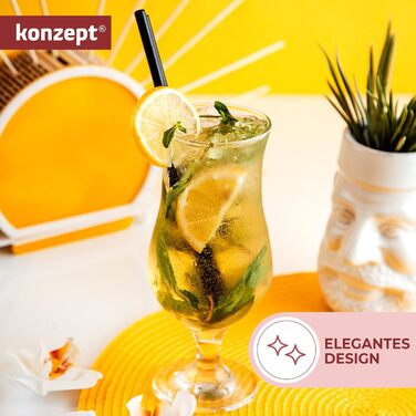 Набір склянок для коктейлів 6 шт. 460 мл - прозорі склянки для айс-кафе, молочних коктейлів та лонгдрінків - ідеально для пива, десертів та коктейлів