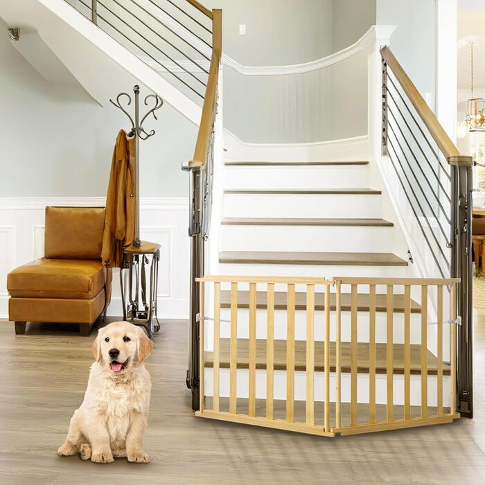 Захист для домашніх тварин з бамбука: сітка/загородження для собак та котів (2 панелі)