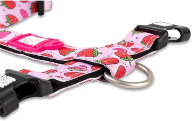 Нашийник для собак Ax & Olly H-For Ultrabequees з неопрену, середнього розміру, з підкладкою, безпечний та ультралегкий, для комфорту вашого вірного друга (XS, Strawberry Dream)