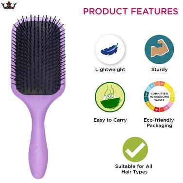 Щітка для волосся Denman D90L Tangle Tamer Ultra для довгих та густих волосся, фіолетовий колір