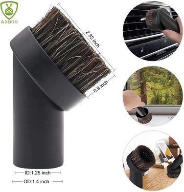 Насадки для пилососа ANBOO, аксесуари для стандартного шланга 32/35 мм (1 1/4 дюйма)