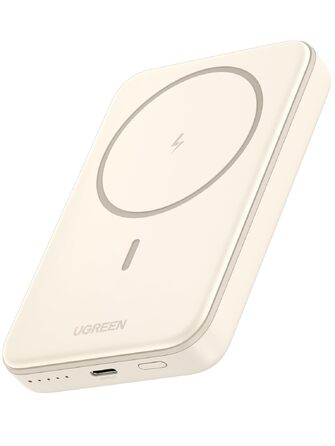 Повербанк UGREEN Zapix MagSafe 10000mAh 20W з підтримкою бездротової зарядки 7.5W та портом USB-C, бежевий