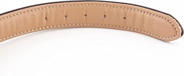 Нашийник для собак Brute Strength з натуральної шкіри, чорний, з чорними швами (XXL, 66-73 см)