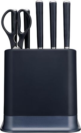 Набір ножів Tefal EverSharp Pro 6 предметів, блок для самозагострення, німецька нержавіюча сталь, синій (K297S744)