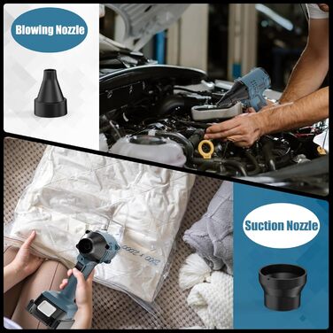 Акумуляторний повітродув сумісний з Makita 14.4/18V, безщітковий мотор, високошвидкісний, для прибирання листя, кемпінгу та майстерні (акумулятор не входить)