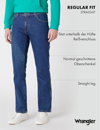 Джинси чоловічі Wrangler W10i Darkstone 42W/30L - класичний темно-синій колір