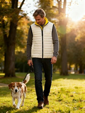 Чоловіча степкова жилетка Krumba для зими: тепла жилетка з утеплювачем для прогулянок, вихідних та активного відпочинку (XXL, Колір: Колір не вказано)