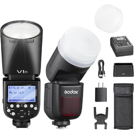Godox Speedlite V1-F - професійний вспишка для камери Olympus з бездротовою синхронізацією 2.4G та i-TTL, 76W, HSS 1/8000 Godox Speedlite V1-F - професійний вспишка для камери Olympus з бездротовою синхронізацією 2.4G та i-TTL, 76W, HSS 1/8000