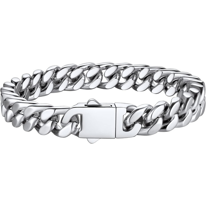 Чоловіча ланцюжок Panzerkette Miami з нержавіючої сталі Bestyle, 21 см, 9 мм | з подарунковою коробкою