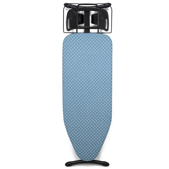 Гладильна дошка Duwee Extra Wide Deluxe з підставкою для праски, термостійкий чохол та товстий фетровий наклад, стабільні ніжки, 117 x 43 см