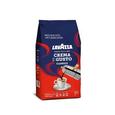 Кава в зернах Lavazza Crema e Gusto Classico, суміш арабіки та робусти, темне обсмажування, для еспресо-машин, 1 кг