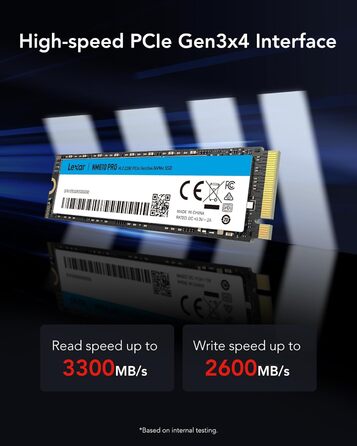 Lexar NM610 PRO 1TB SSD: Швидкий M.2 NVMe SSD для ноутбука та ПК (3300 МБ/с)