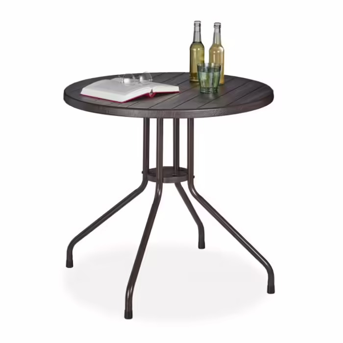 Relaxdays Garden Table, Round