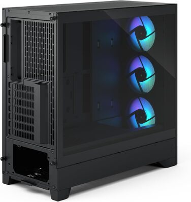 Корпус для ПК Fractal Design Pop Air 2 Black Mesh ATX, 3x 120 мм вентилятори, загартоване скло, RGB, чорний