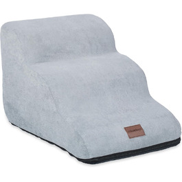 Сходинки для домашніх тварин Relaxdays 3 сходинки, для собак та котів, сірі, 33 x 36,5 x 52 см