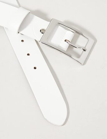 Жіночий ремінь MGM 950-1302 85 Білий - Класичний шкіряний пояс