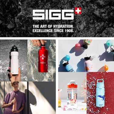 SIGG - Aluminum Drinking Bottle - WMB ONE - Made in Switzerland - ClimatePartner Certified - Carbonated Beverage Safe - Leak-Proof - Featherlight - BPA-Free - Outdoor - 0.75L & 1L