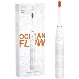 Електрична зубна щітка Oclean Flow: звукова, 5 режимів, DuPont, біла, IPX7, до 180 днів роботи