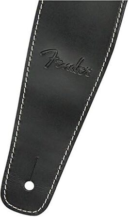 Гітарний ремінь Fender Broken-In Leather - Зелений, 2.5 фути (Чорний)