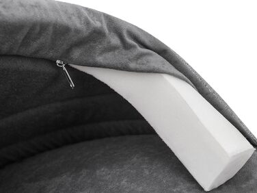Dog cave dog bed dog sofa dog cushion dog house dog basket dog couch resting place pet bed dog lounger cushion, : 65 x 50 cm (R1, Grey)