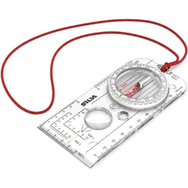 Silva Kompass Outdoor - Expedition 4 Hiking Compass - Map Scales 1:25k, 1:40k, 1:50k - Marching Compass for Advanced Users - Rotating Compass Housing - Military Compass
