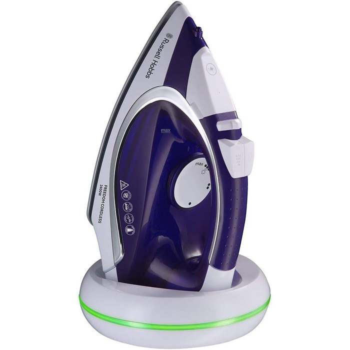 Праска Russell Hobbs Supreme Steam Cordless – бездротова, керамічна підошва, 2400 Вт, 135 г/хв, 300 мл