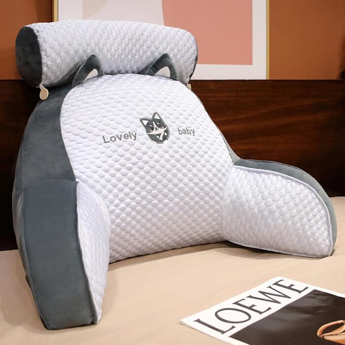 Подушка для спини з підлокітниками для ліжка, подушка для читання, 60x40 см