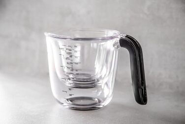 Набір мірних кухлів KitchenAid, 3 шт, чорний, 1 л, 500 мл, 250 мл, для кухні, можна мити в посудомийці