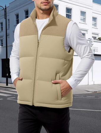 Чоловіча жилетка AIEOE з утеплювачем, без рукавів, тепла, для активного відпочинку, хакі, розмір S-3XL