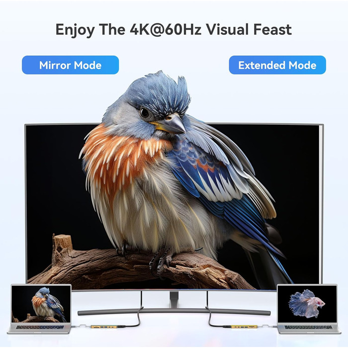 MOKiN USB-C хаб 6 в 1: HDMI 4K, 2xUSB 3.0, USB 2.0, SD/MicroSD, для MacBook, XPS та інших пристроїв