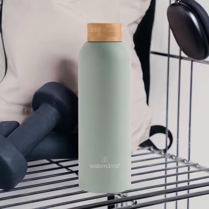 Термос-бутилка waterdrop® 600 мл з нержавіючої сталі, ізольована, герметична, подвійні стінки, зберігає холод 24 год, тепло 12 год, підходить для газованих напоїв, ударостійка