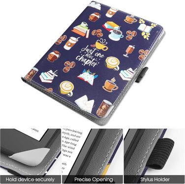 Чохол-підставка для eReader 6-7 дюймів HGWALP, Premium PU шкіра, з петлею для руки, сумісний з Kindle, Kobo, Tolino, Pocketbook, Sony