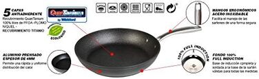Набір сковорідок WECOOK EcoChef Titan, 3 шт. (20/24/28 см), кований алюміній, індукція, 5-шарове антипригарне покриття без PFOA, для всіх типів плит, посудомийна машина