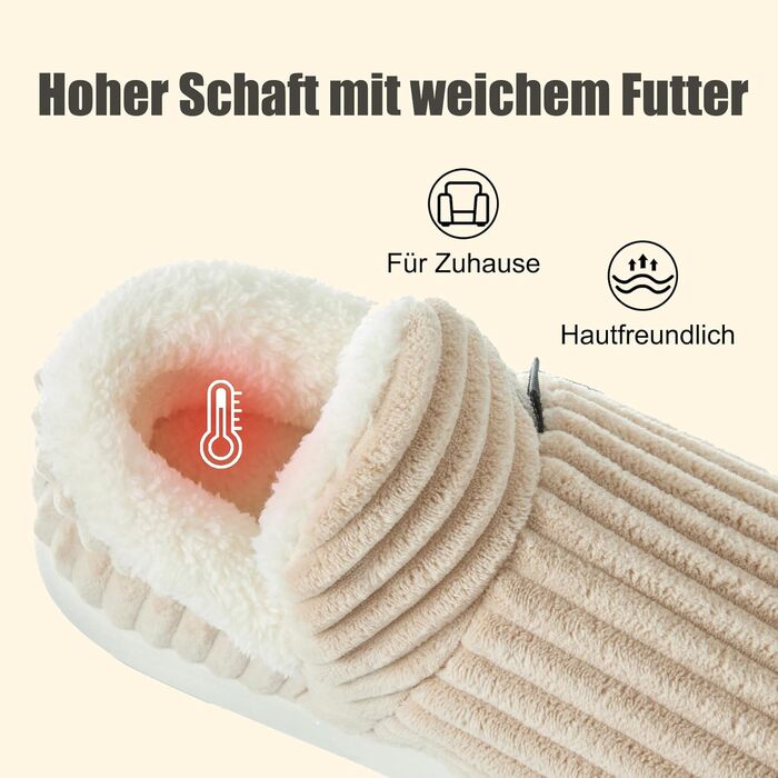 Тапочки домашні Donpapa для жінок та чоловіків, зимові, теплі, з плюшем та кордурою, закриті, з пам'яттю, антиковзаючі, для дому та вулиці, 38/39 EU, хакі