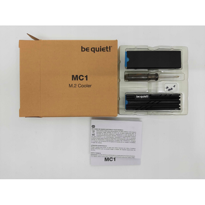Радіатор be quiet! MC1 для SSD M.2 2280, алюміній, чорний