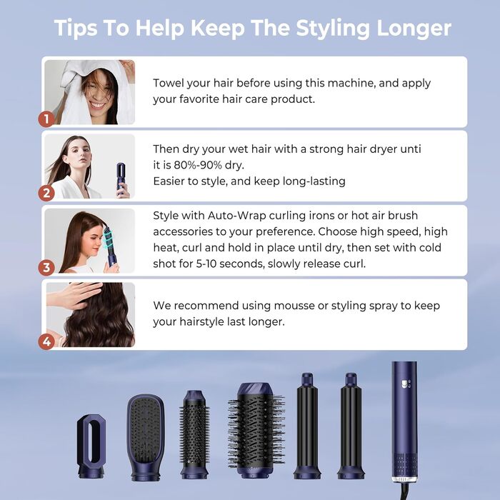 Air Styler 6-в-1: фен, щітка для локонів, випрямляч, об'єм, сушка волосся