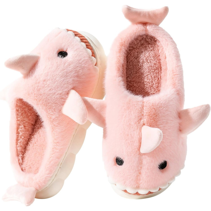 Тапочки жіночі та чоловічі зимові з плюшем, теплі, зручні, неслизькі, рожеві, 37/38 EU