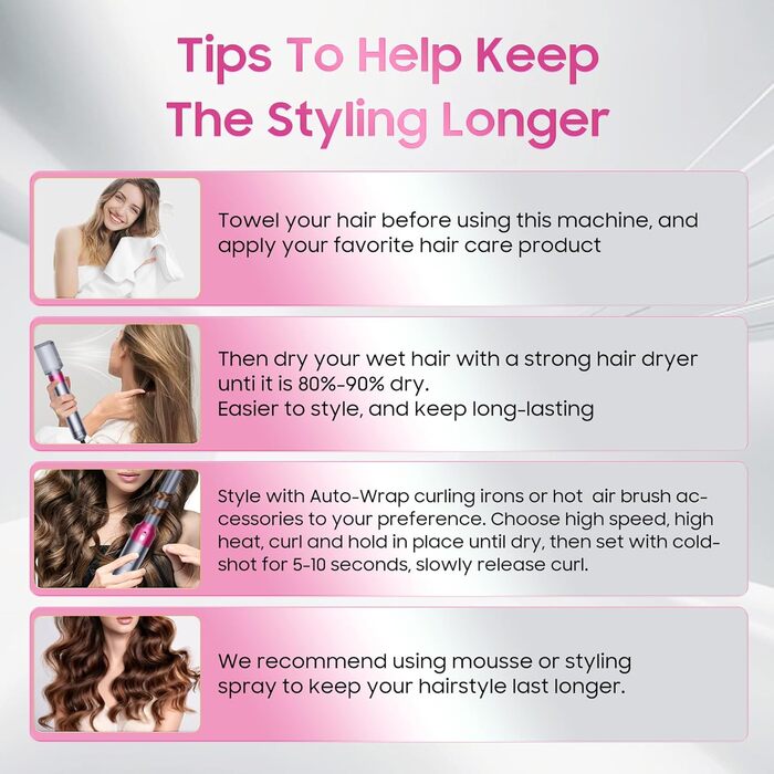 Набір для укладки волосся Airstyler 5 в 1: фен-щітка, термощітка, плойка для локонів, об'ємна щітка, для випрямлення, сушіння, створення об'єму та локонів (сірий)